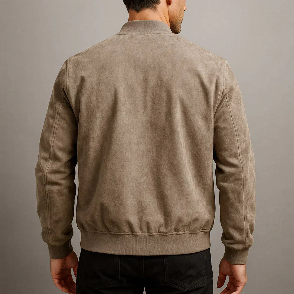 Riviera - Chaqueta bomber de ante suave