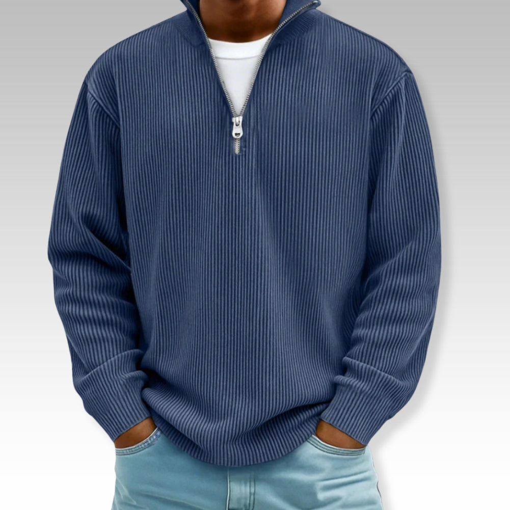 Adonis | Jersey Ligero con Cuello de Cremallera