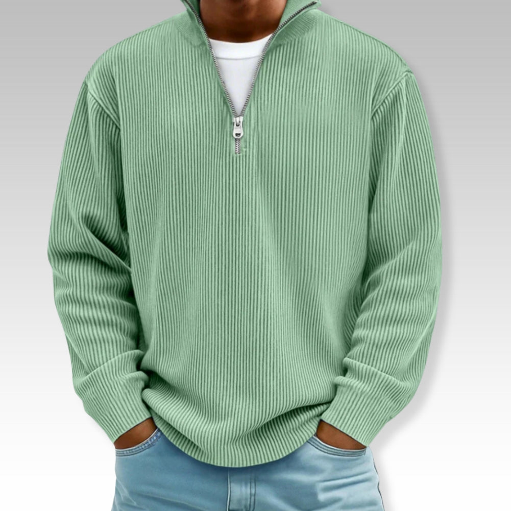 Adonis | Jersey Ligero con Cuello de Cremallera