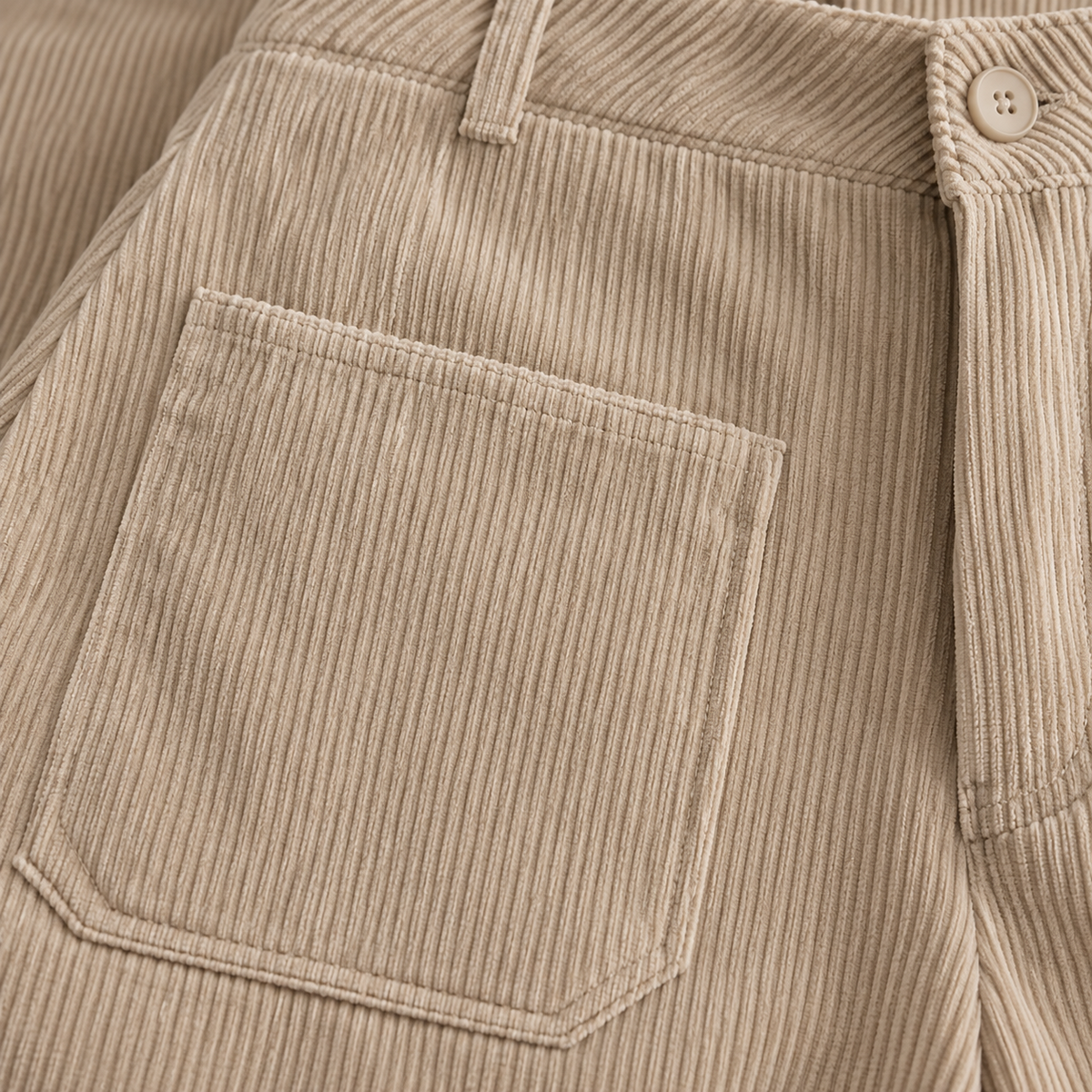 Amélia – Pantalón Ancho Con Bolsillos Delanteros
