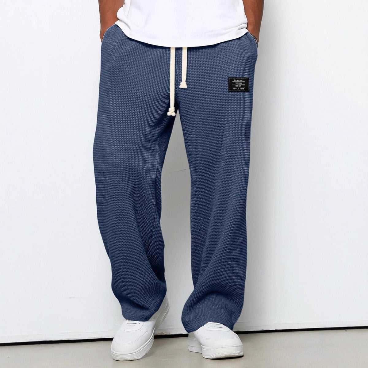 Madrid - Pantalones de hombre transpirables de lino y algodón