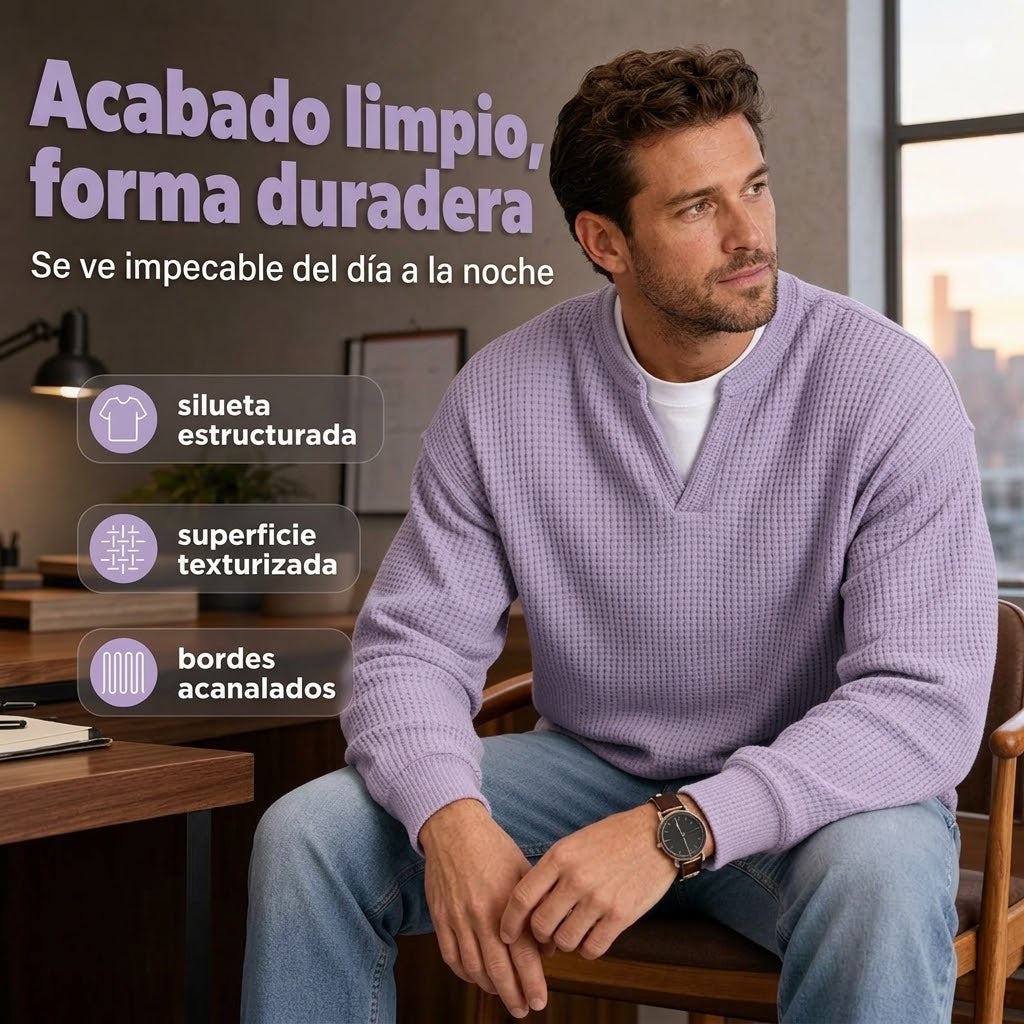 Lorenzo | Jersey Waffle Doble Capa