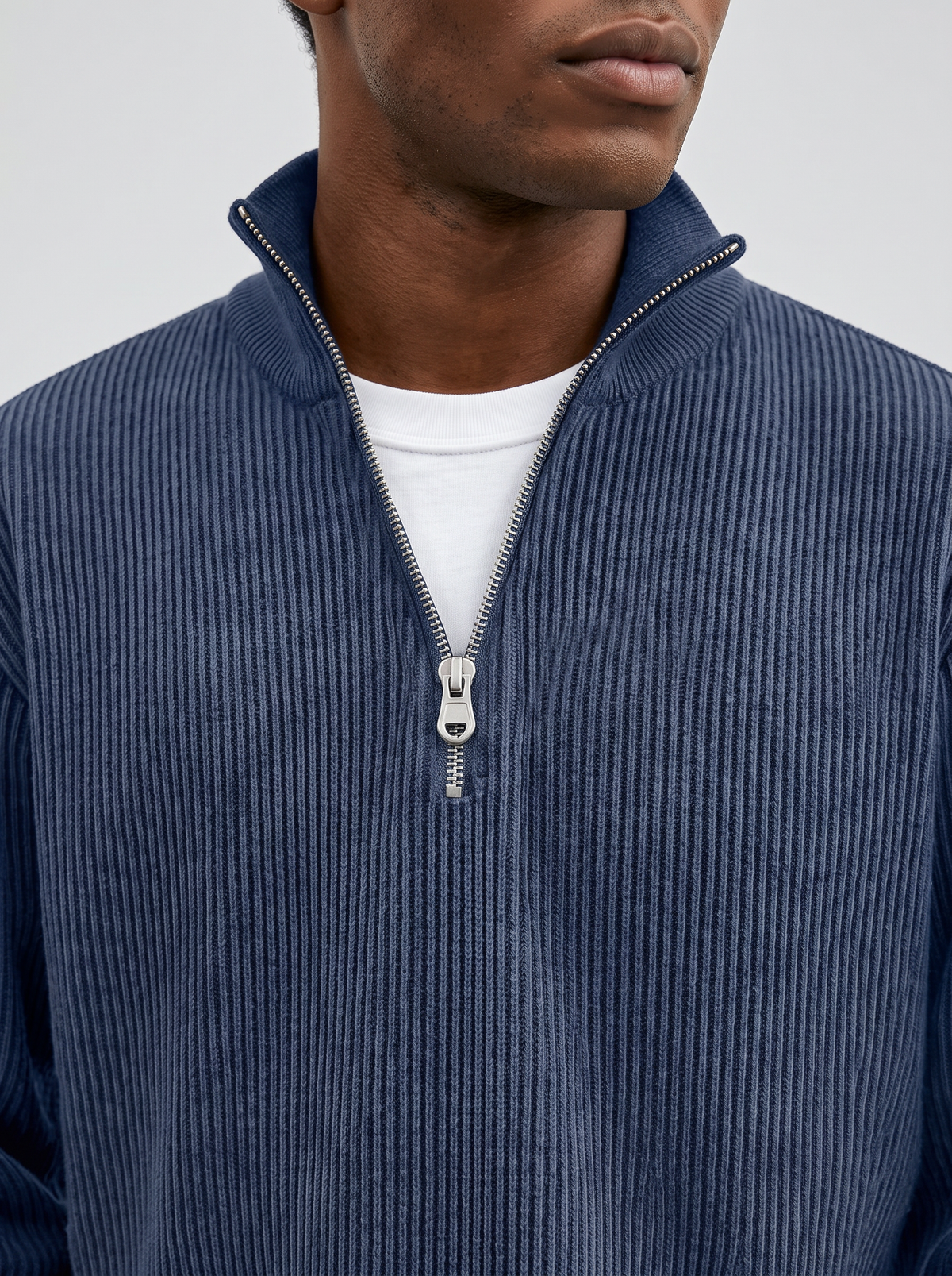 Adonis | Jersey Ligero con Cuello de Cremallera