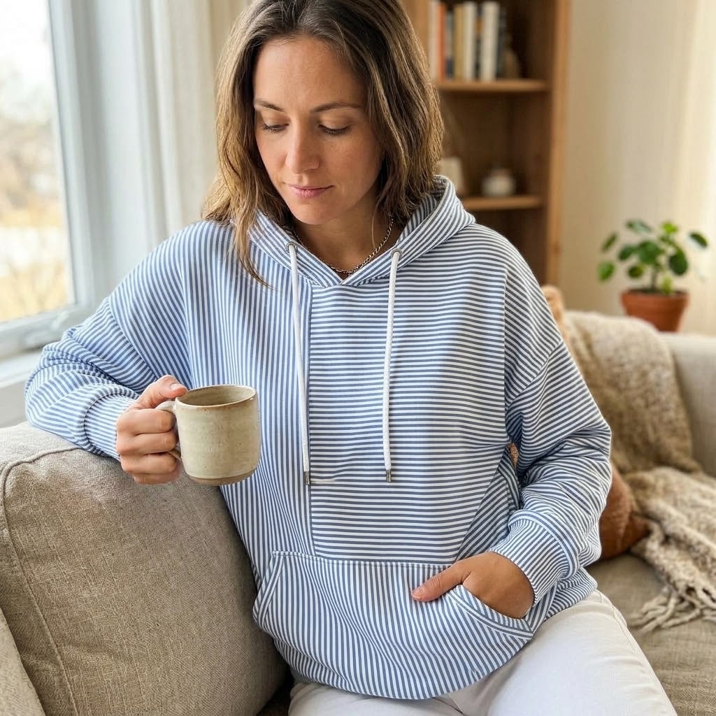 Lola | Sudadera de Rayas con Capucha
