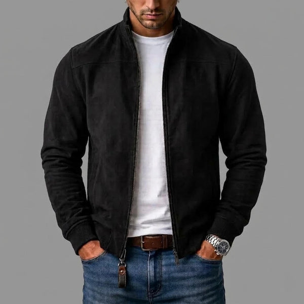 Riviera - Chaqueta bomber de ante suave