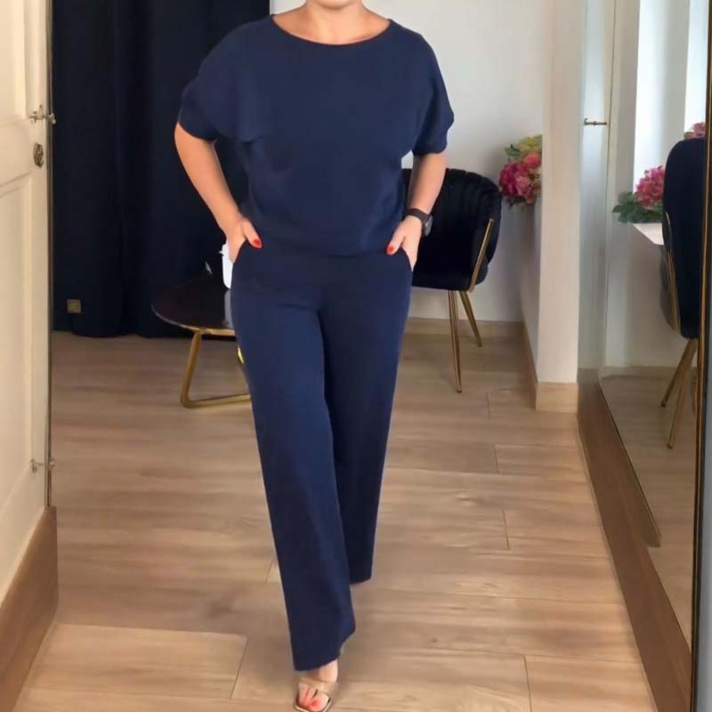 Conjunto elegante de 3 piezas: cárdigan largo + top + pantalón