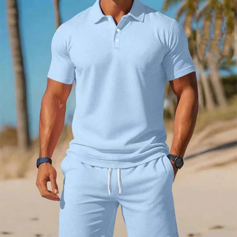 Conjunto de dos piezas para hombre – Camiseta y pantalón corto